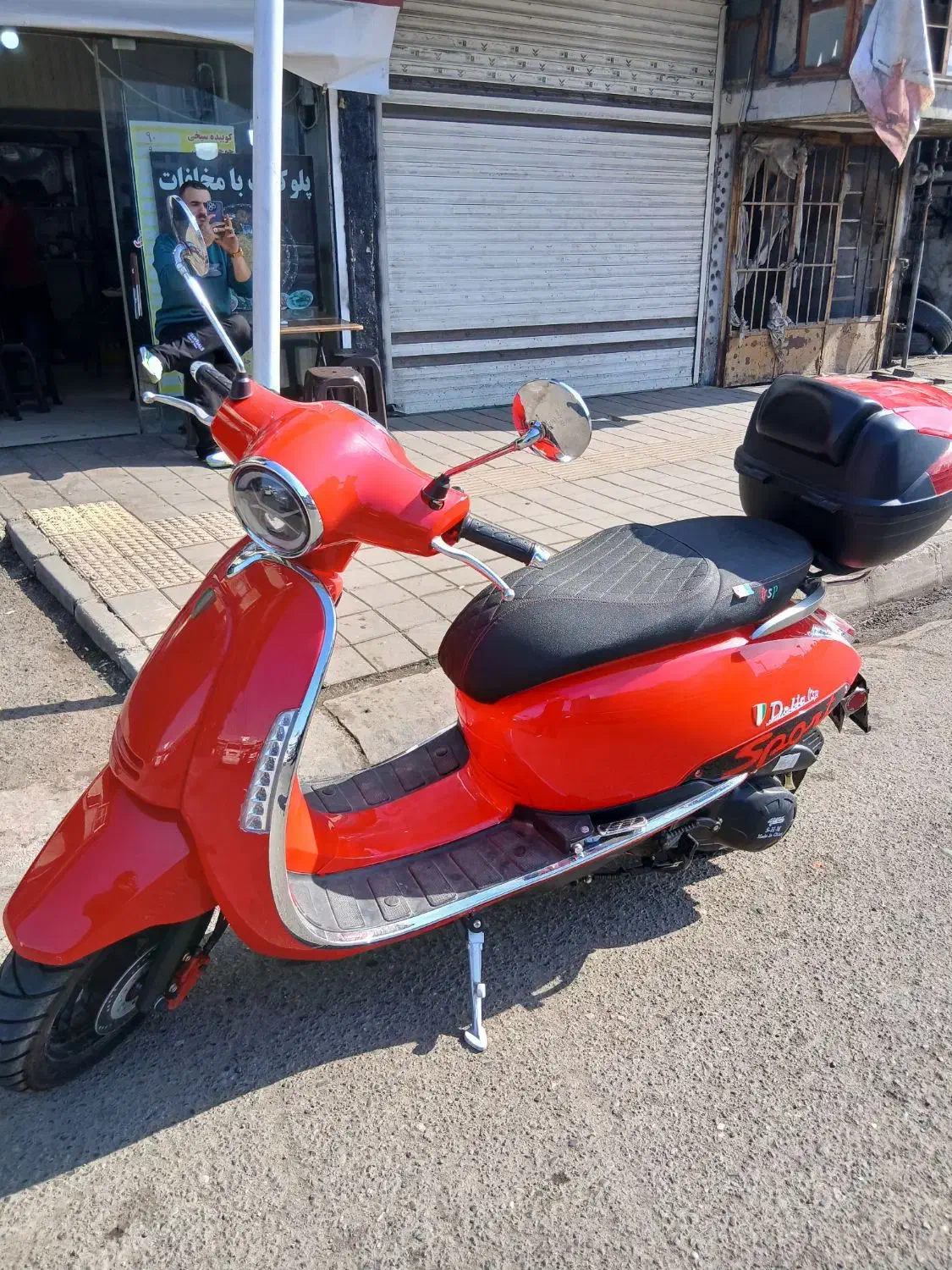 موتور وسپا اسپورت ۱۷۰ccصفر خشک رنگ قرمز|موتورسیکلت|رشت, یخسازی|دیوار