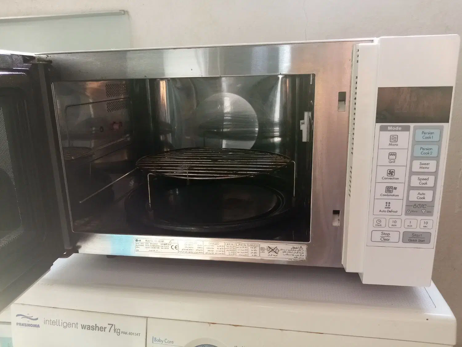 ماکروویو 30 لیتری LG فول امکانات و آون توستر WIMAX|اجاق گاز و لوازم برقی پختوپز|رامیان, |دیوار