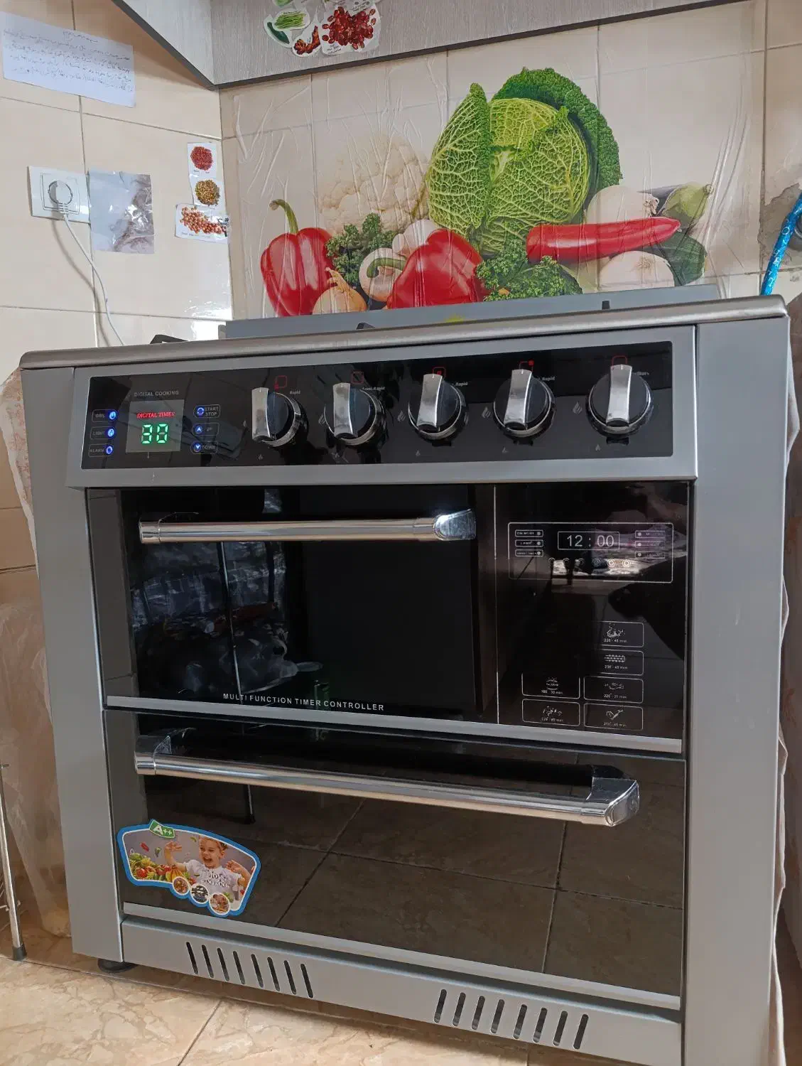 اجاق گاز ۵شعله طرح فر|اجاق گاز و لوازم برقی پخت‌وپز|جهرم, |دیوار