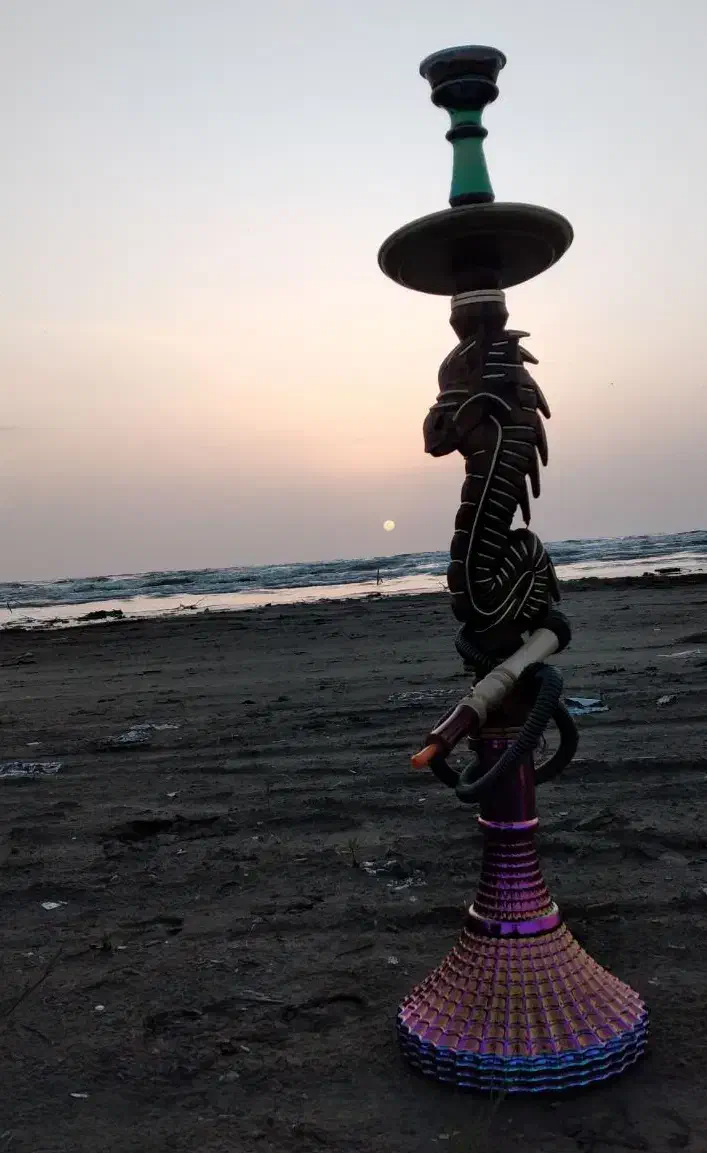 قلیان برنجی قلیون چوبی|زیورآلات و اکسسوری|ماهدشت, |دیوار