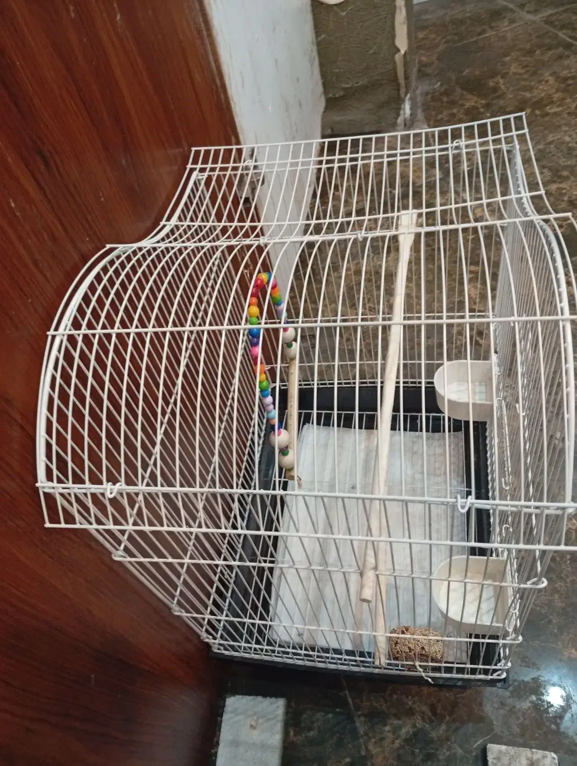 2تاقفس پرنده یدونه نوویکی استفاده شده|لوازم جانبی حیوانات|کیش, |دیوار