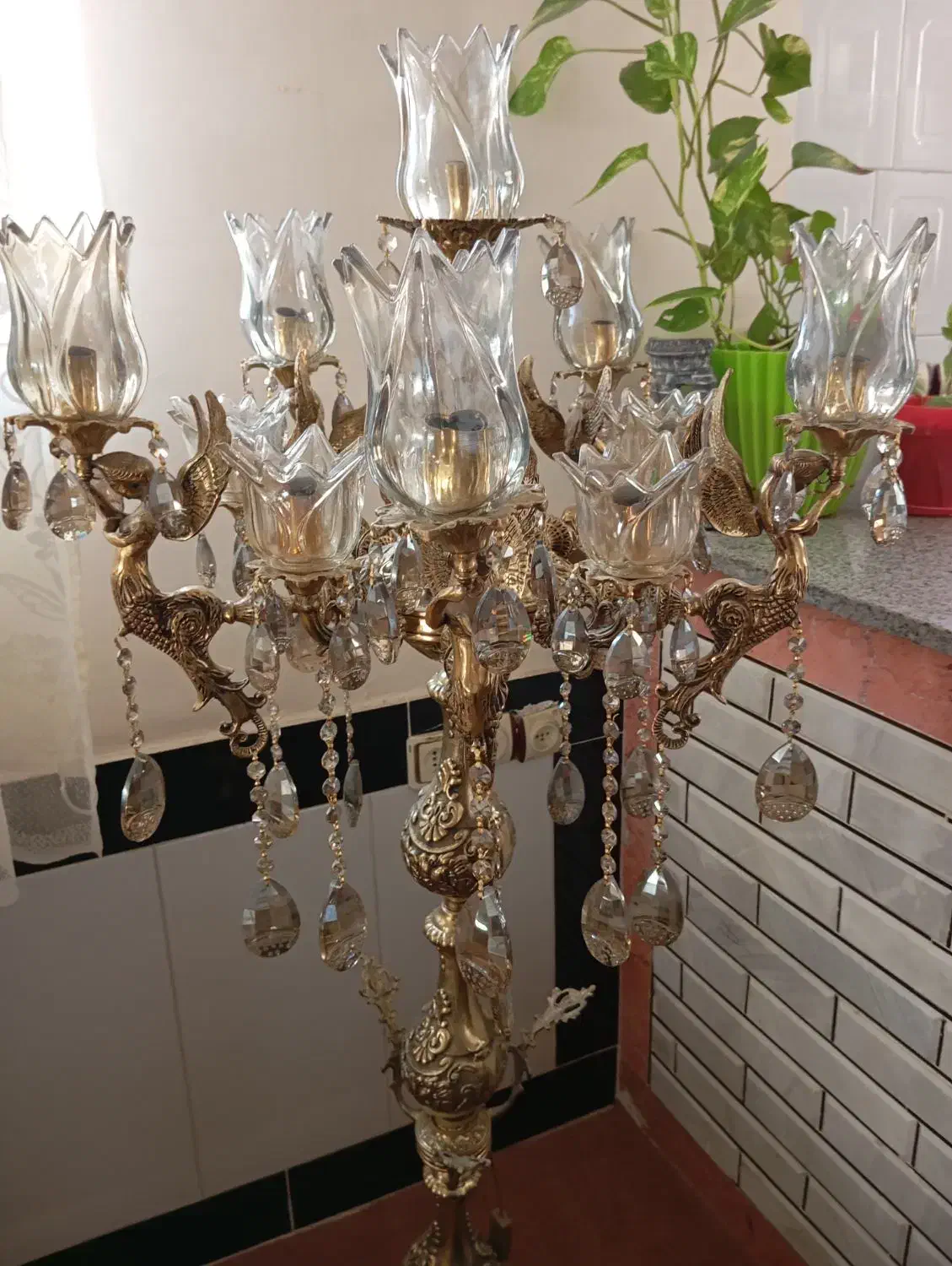 لوستر کنار سالنی|لوستر و چراغ آویز|خرم‌آباد, |دیوار