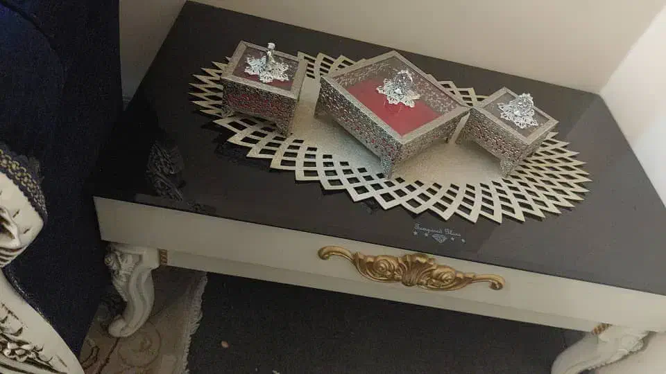 مبل ۷ نفره سورمه ای|مبلمان خانگی و میز عسلی|تهران, دهم فروردین|دیوار