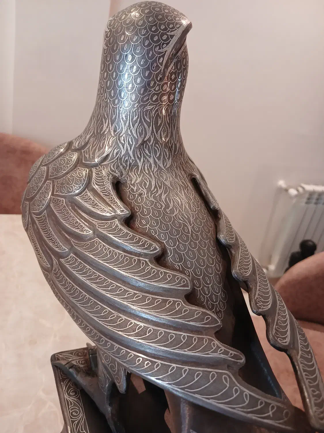 تندیس فولادی  نقره کوب|مجسمه، تندیس، ماکت|کیش, |دیوار