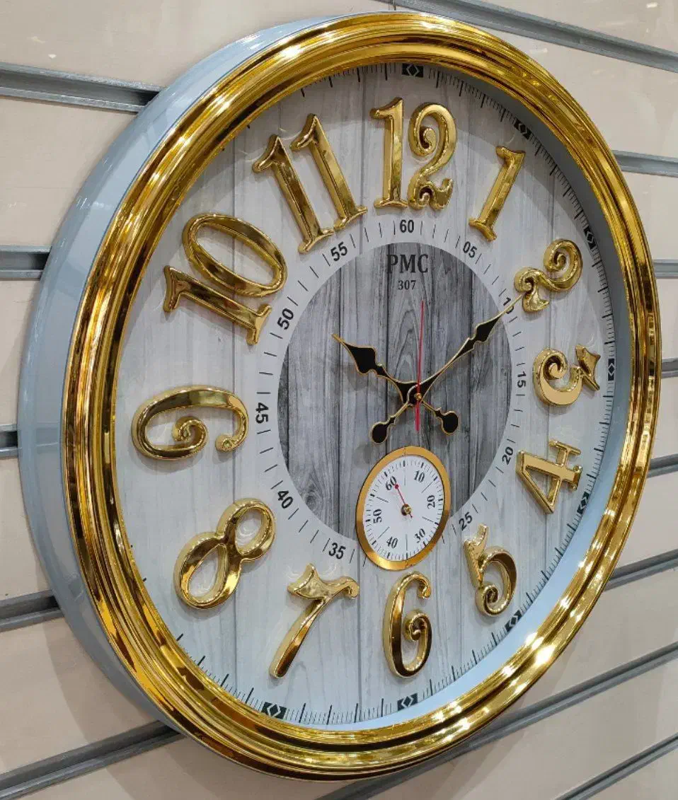 ساعت دیواری دو موتوره 307 PMC طلایی|ساعت دیواری و تزئینی|بندر انزلی, کارآموزی|دیوار