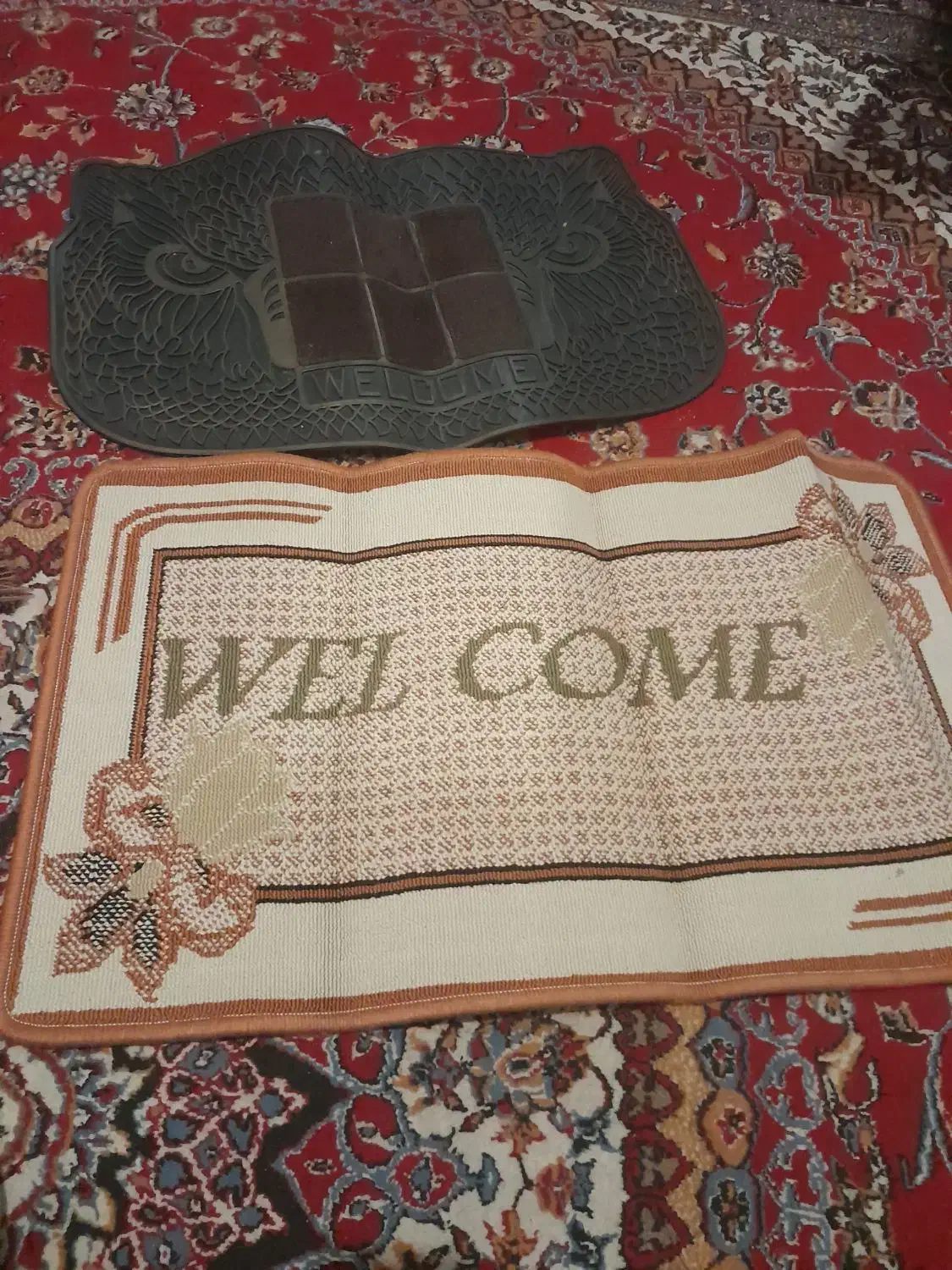 فرش بیضی نو|فرش|کاشان, درب زنجیر|دیوار