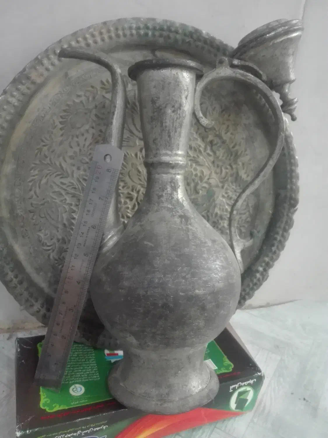 فروش گلاب پاش و سینی مسی قدیمی|کلکسیون اشیاء عتیقه|شیراز, محمدیه|دیوار