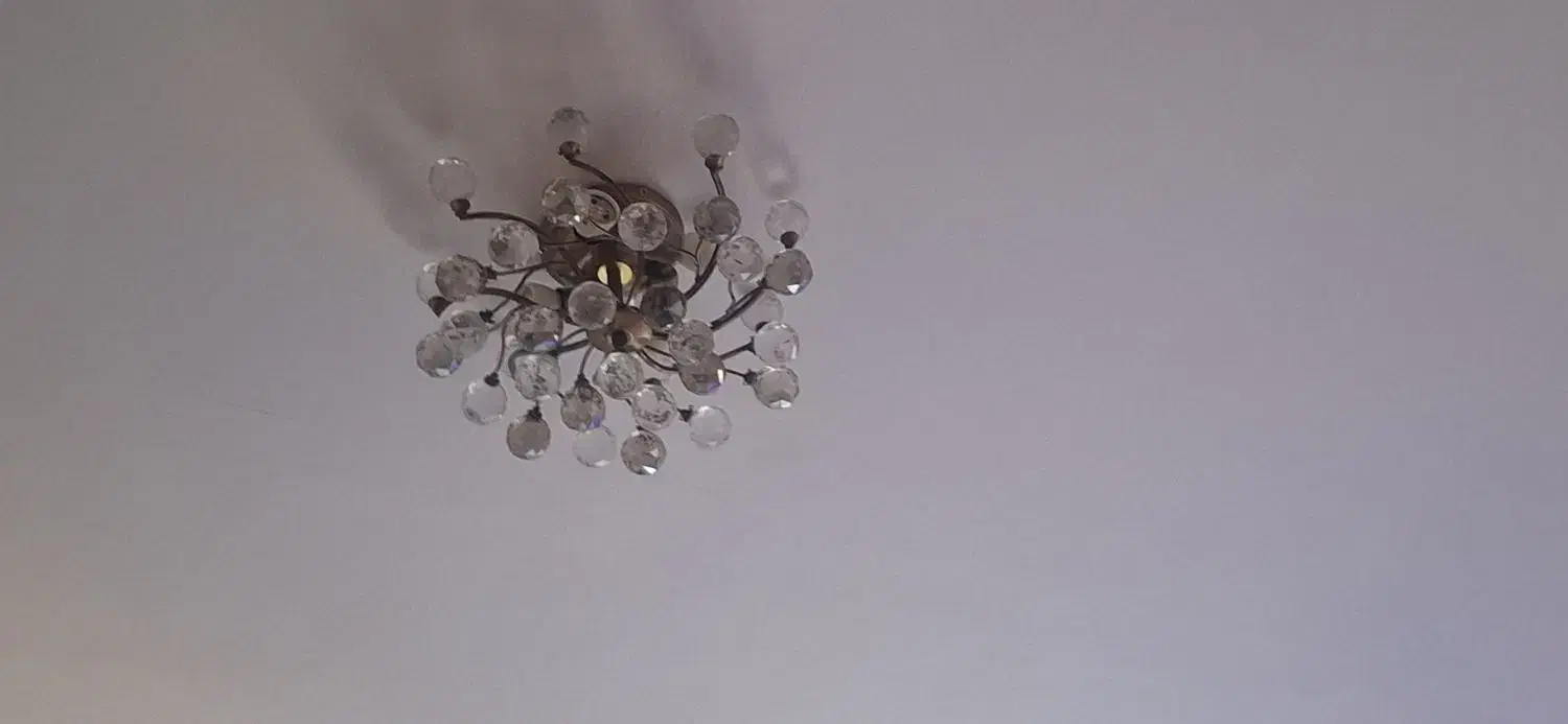 لوستر برنز کریستال زیبا|لوستر و چراغ آویز|تهران, زعفرانیه|دیوار