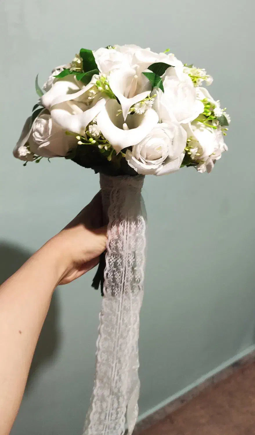 دسته گل مصنوعی عروس|گل مصنوعی|رشت, لاکان شهر|دیوار