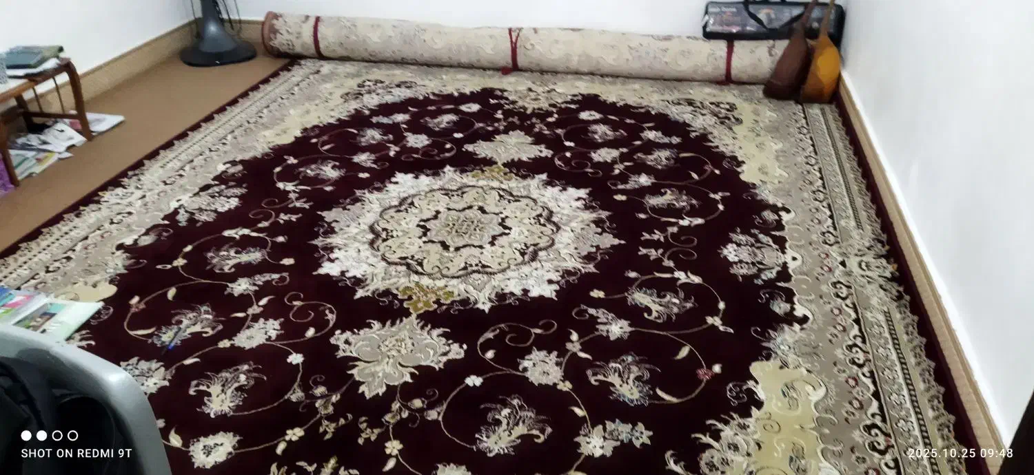 دو تخته فرش  دوازده متری   تمام نخ|فرش|سرپل ذهاب, |دیوار