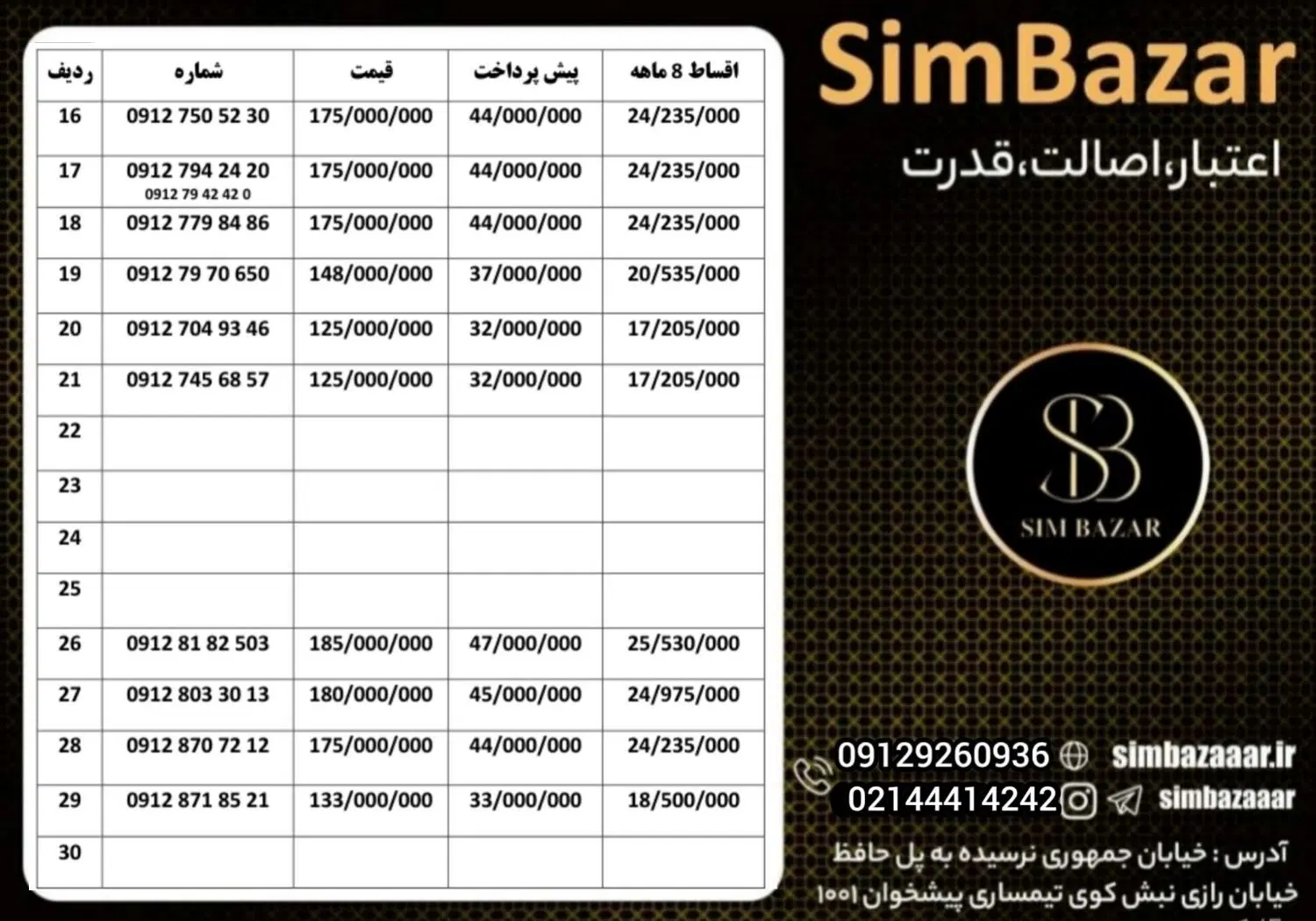 0912.56.53.672|سیم‌کارت|کرمان, |دیوار