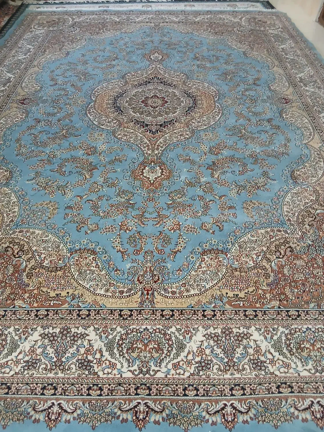 فرش جفت ۱۲متری ریزبافت صدرصداکرولیک|فرش|بجنورد, |دیوار