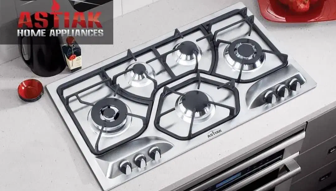 اجاق گاز steel شیشه ای روگازی صفحه ای چدن جدید|اجاق گاز و لوازم برقی پخت‌وپز|تبریز, |دیوار