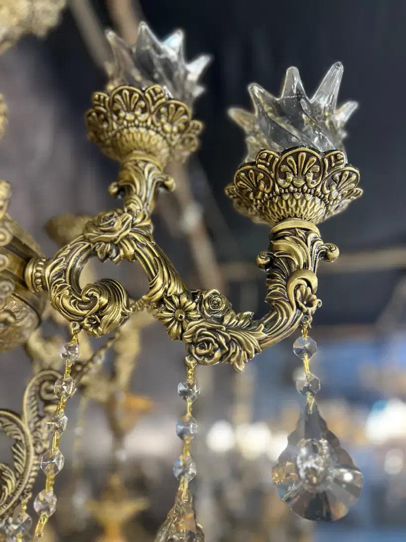 لوستر مهرسام کد ۱۰۲ آنتیک|لوستر و چراغ آویز|اصفهان, بوستان ناژوان|دیوار