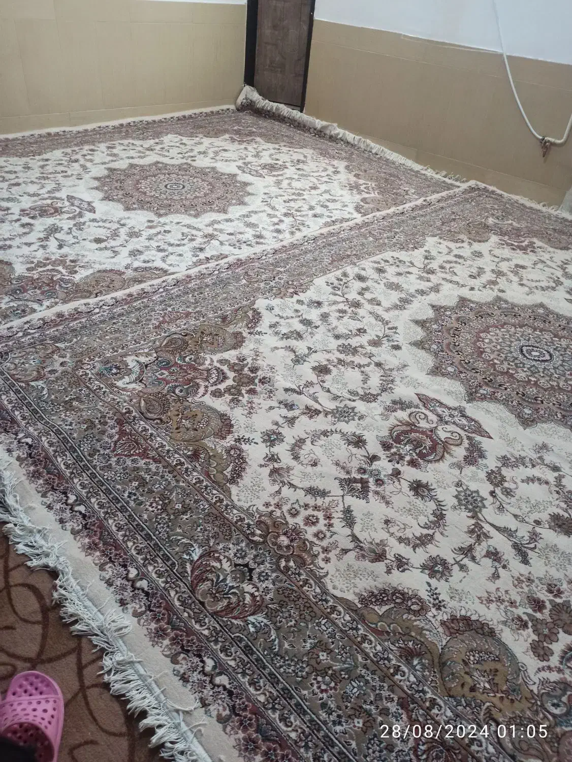 جفت فرش ۱۲ متری فروشی|فرش|بیرجند, |دیوار