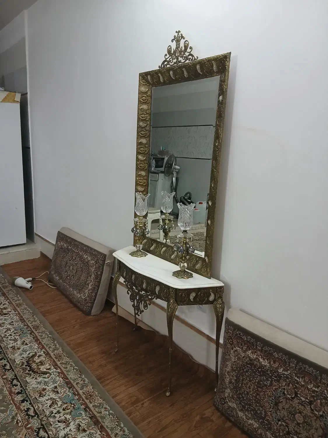 اینه شمعدان|صنایع دستی و سایر لوازم تزئینی|قم, آزادگان|دیوار