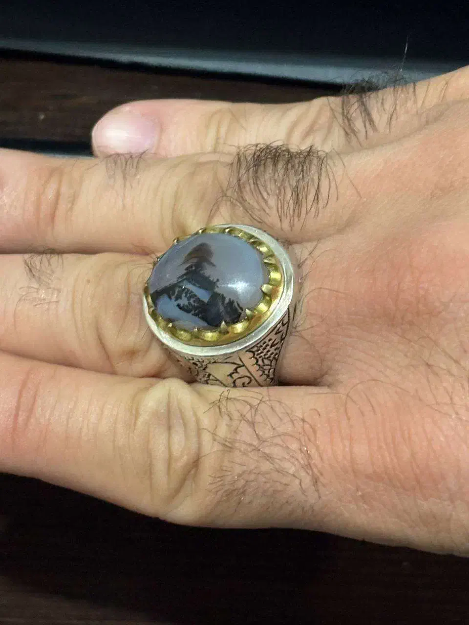 انگشتر نقره شجر اصل قائن|جواهرات|تهران, شادمان|دیوار