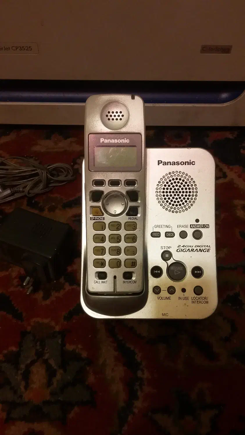 تلفن بیسیم پاناسونیک تمیز و سالم|تلفن رومیزی|قزوین, |دیوار