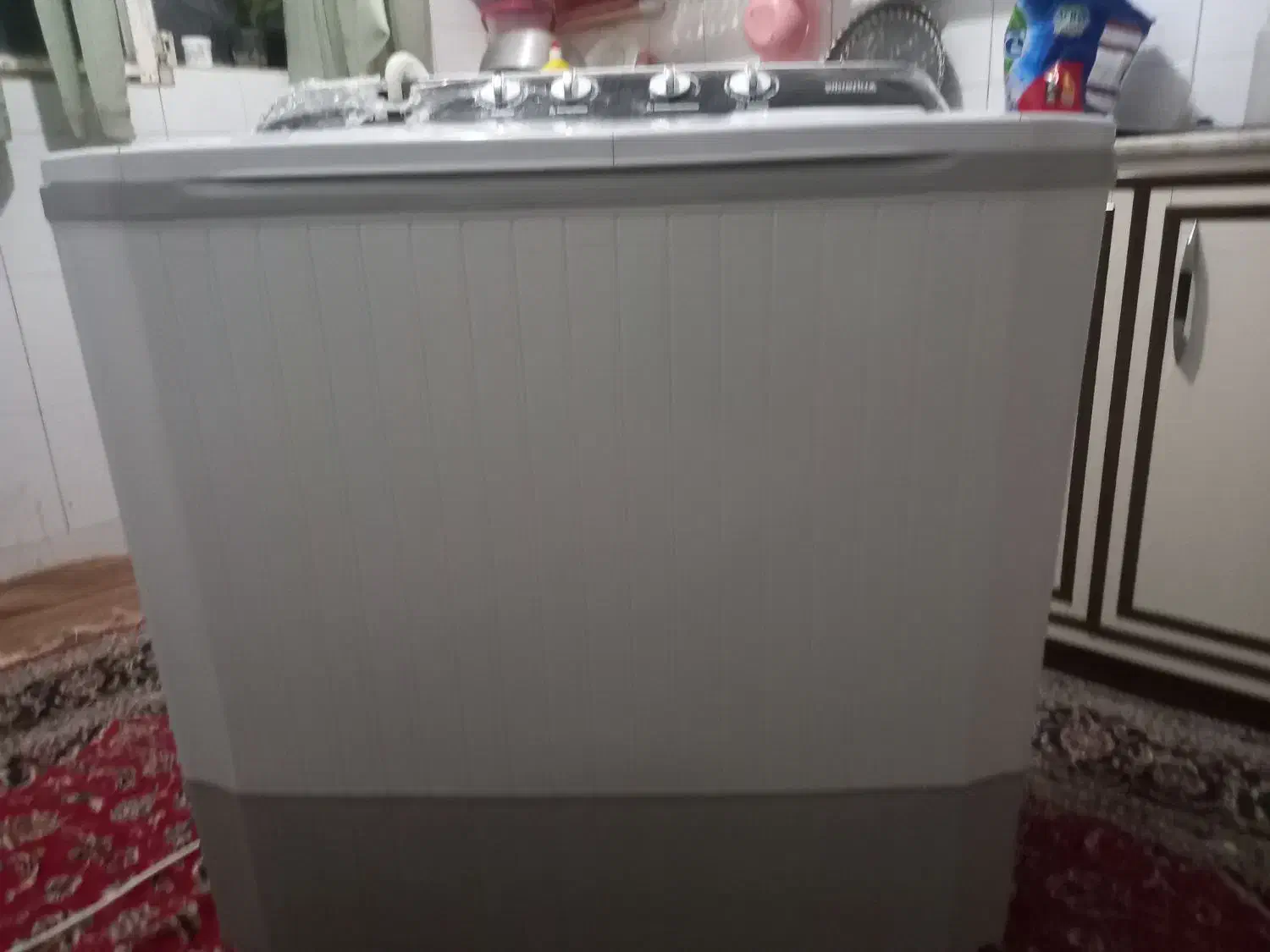 ماشین لباس شویی ۱۵ کیلویی دو قلو سیلورلوکس|ماشین لباسشویی و خشک‌کن لباس|آران و بیدگل, |دیوار