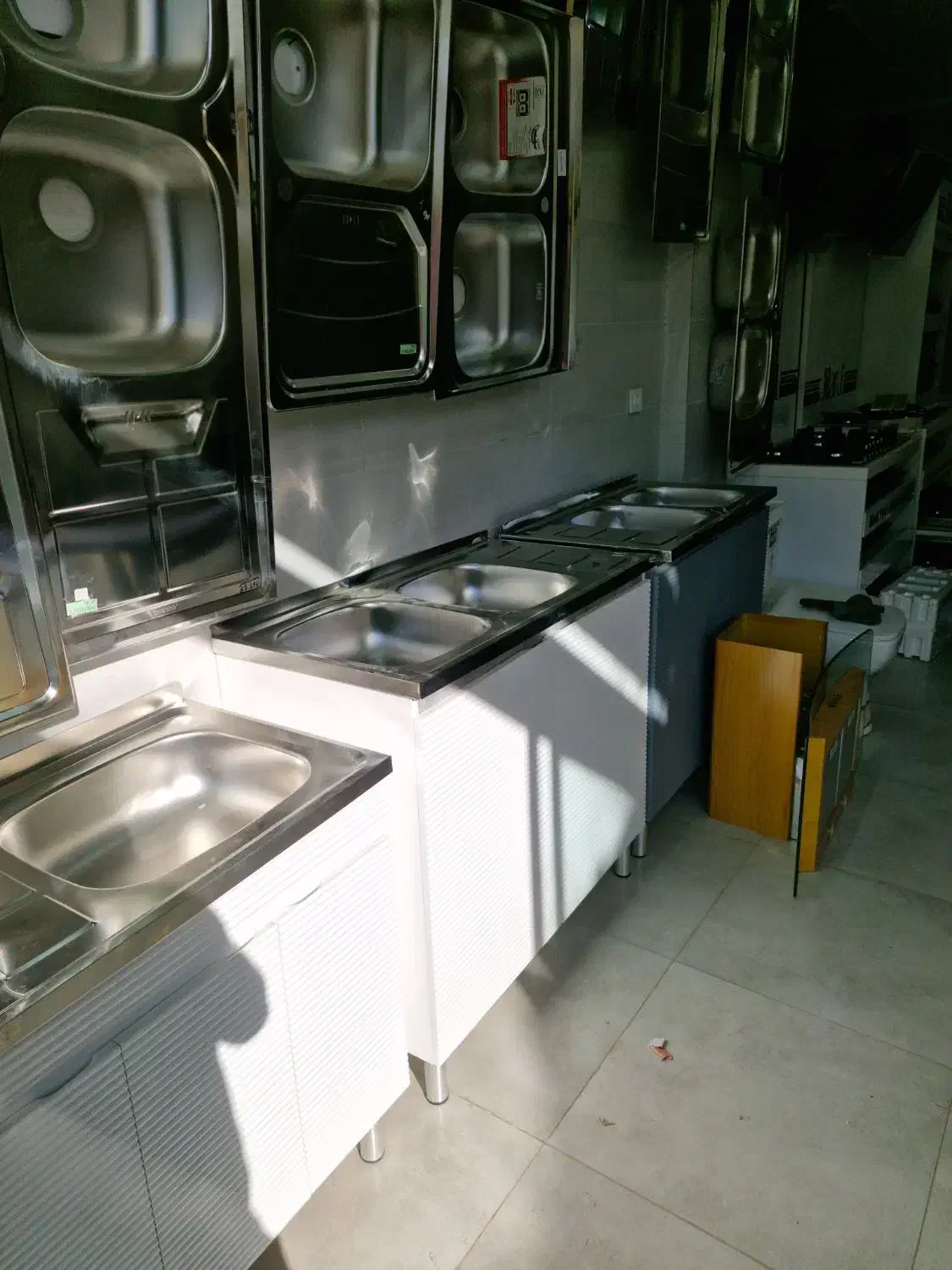 کابینت زیر سینکی با سینک اخوان۱۰۰در۵۰آماده نصب|مصالح و تجهیزات ساختمان|رودهن, |دیوار