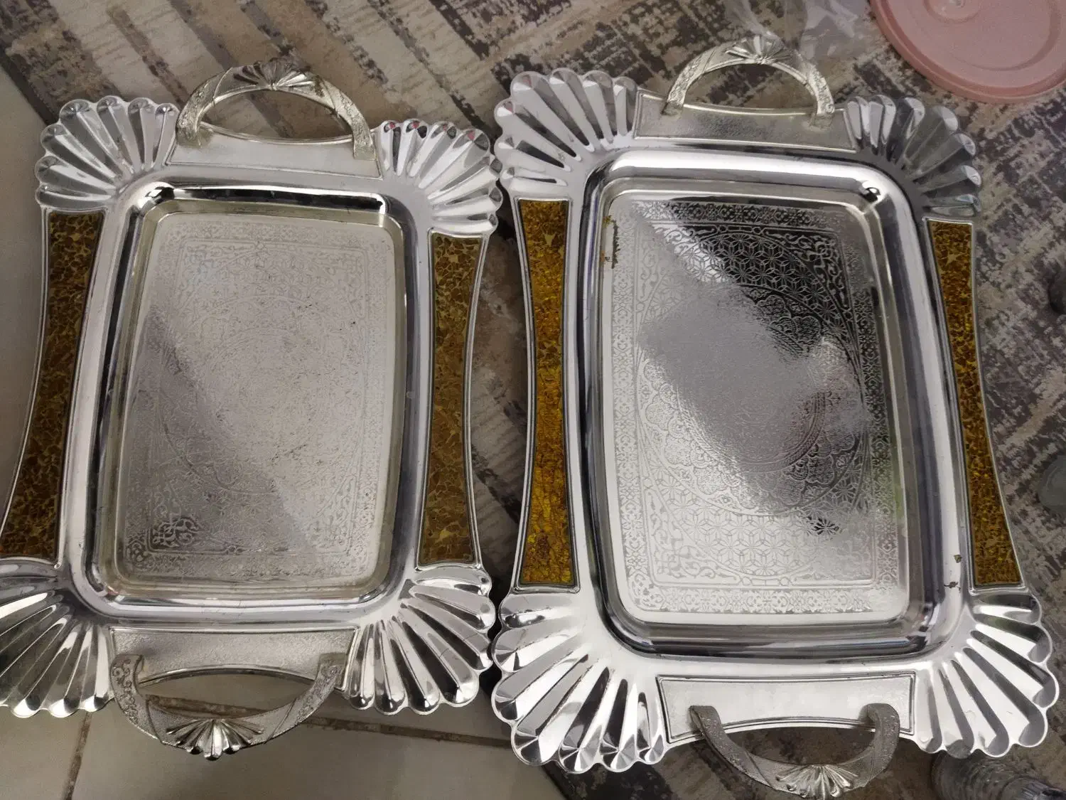 سینی جفتی|ظروف سرو و پذیرایی|بیرجند, |دیوار