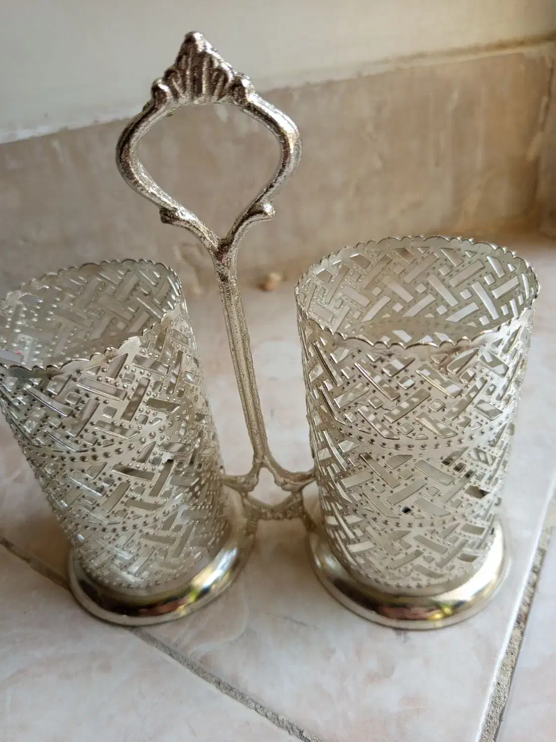 جا دستمال کاغذی و جا قاشقی یا جا کاردی|صنایع دستی و سایر لوازم تزئینی|اصفهان, ابر|دیوار