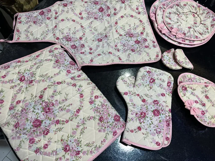 ست دمکنی ۱۱ تیکه|سفره، حوله، دستمال آشپزخانه|تهران, نیروی هوایی (پیروزی)|دیوار