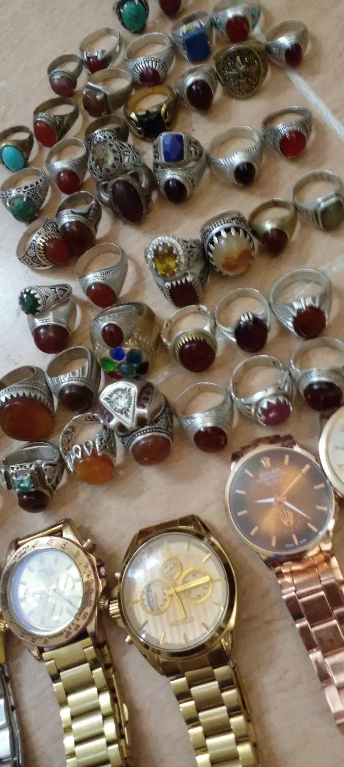 فر وش تعداد ۵۲  عددانگشترنقره مردانه قدیمی|جواهرات|تربت جام, حافظ|دیوار