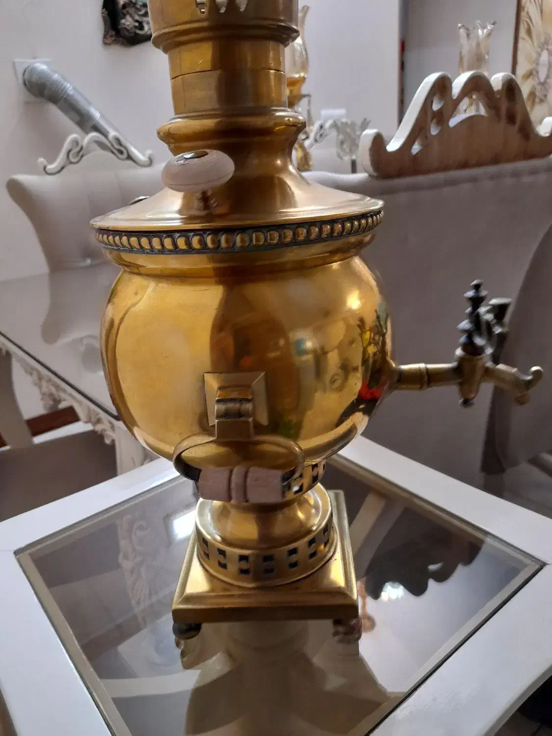 سماور زغالی قدیمی روسی|کلکسیون اشیاء عتیقه|ایوانکی, |دیوار