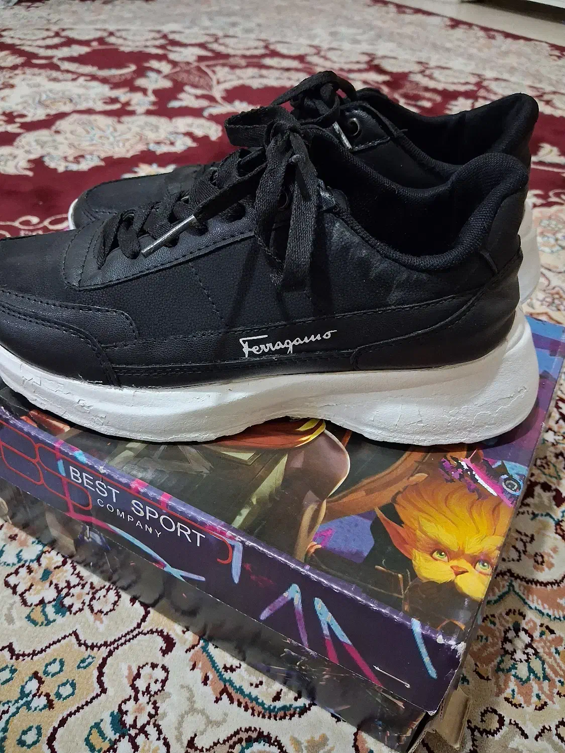 کتونی اسپرت مشکی سایز ۳۸ ۳۹|کیف، کفش، کمربند|پرند, فاز ۴|دیوار