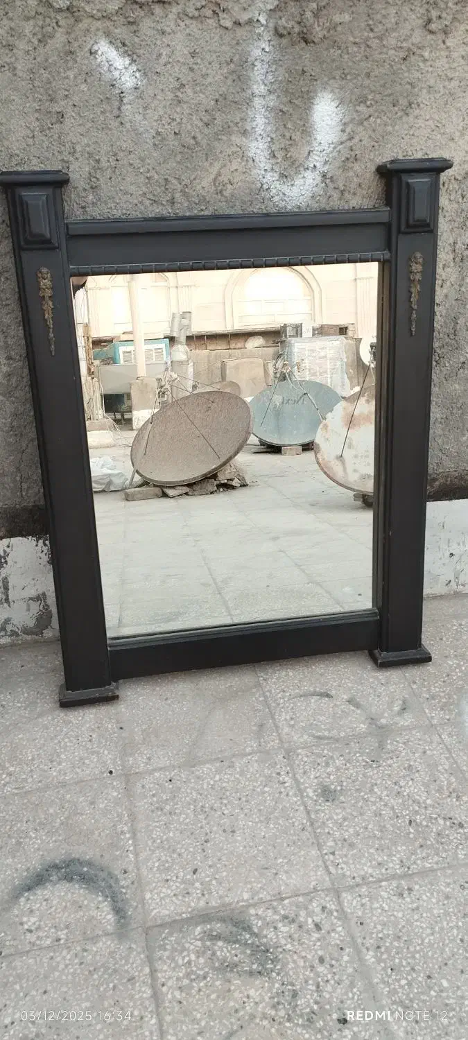 ایینه دور چوب راش|آینه|کهریزک, |دیوار