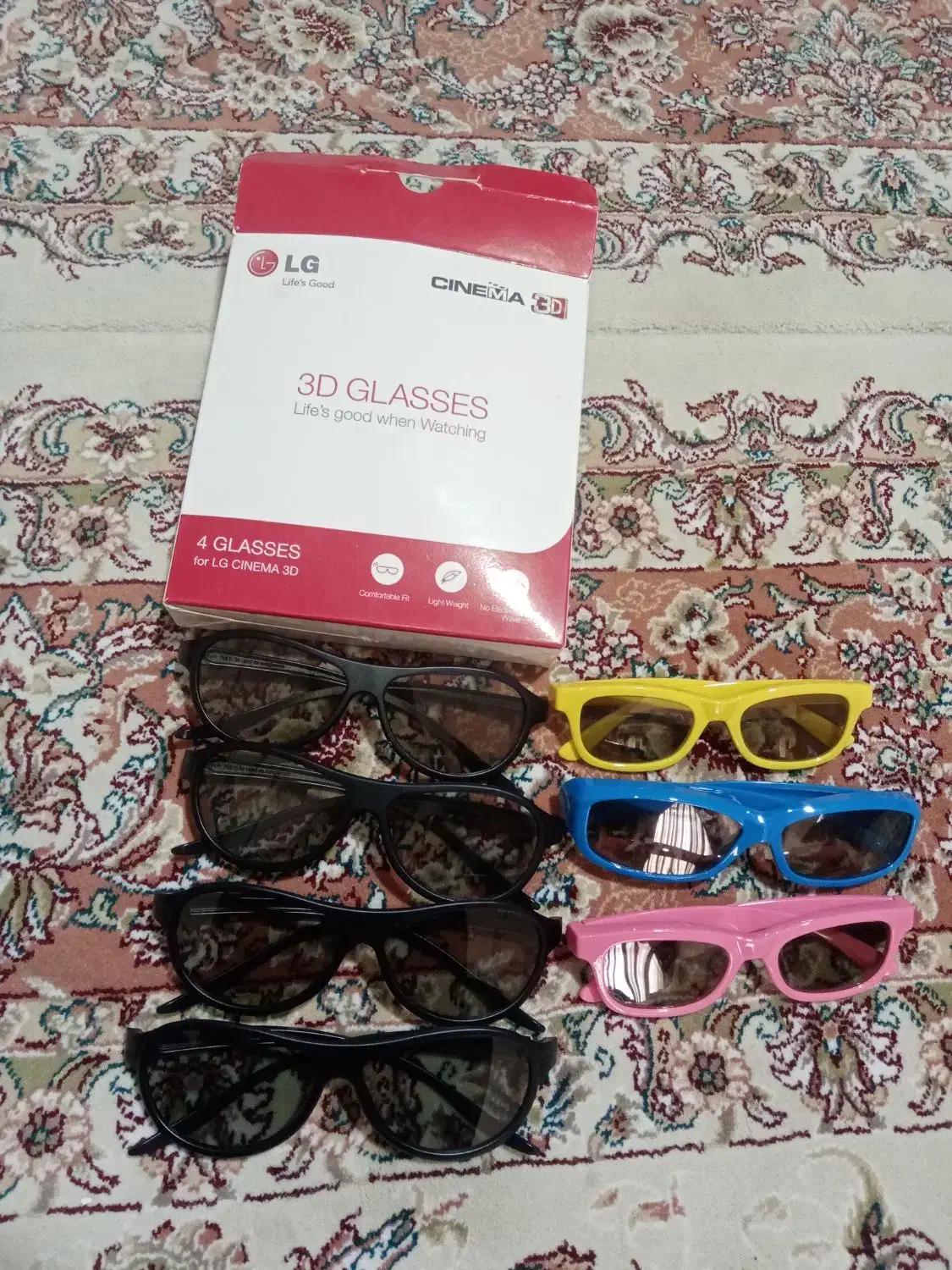 عینک سه بعدی تلویزیون ال جی|تلویزیون و پروژکتور|سبزوار, سجاد|دیوار