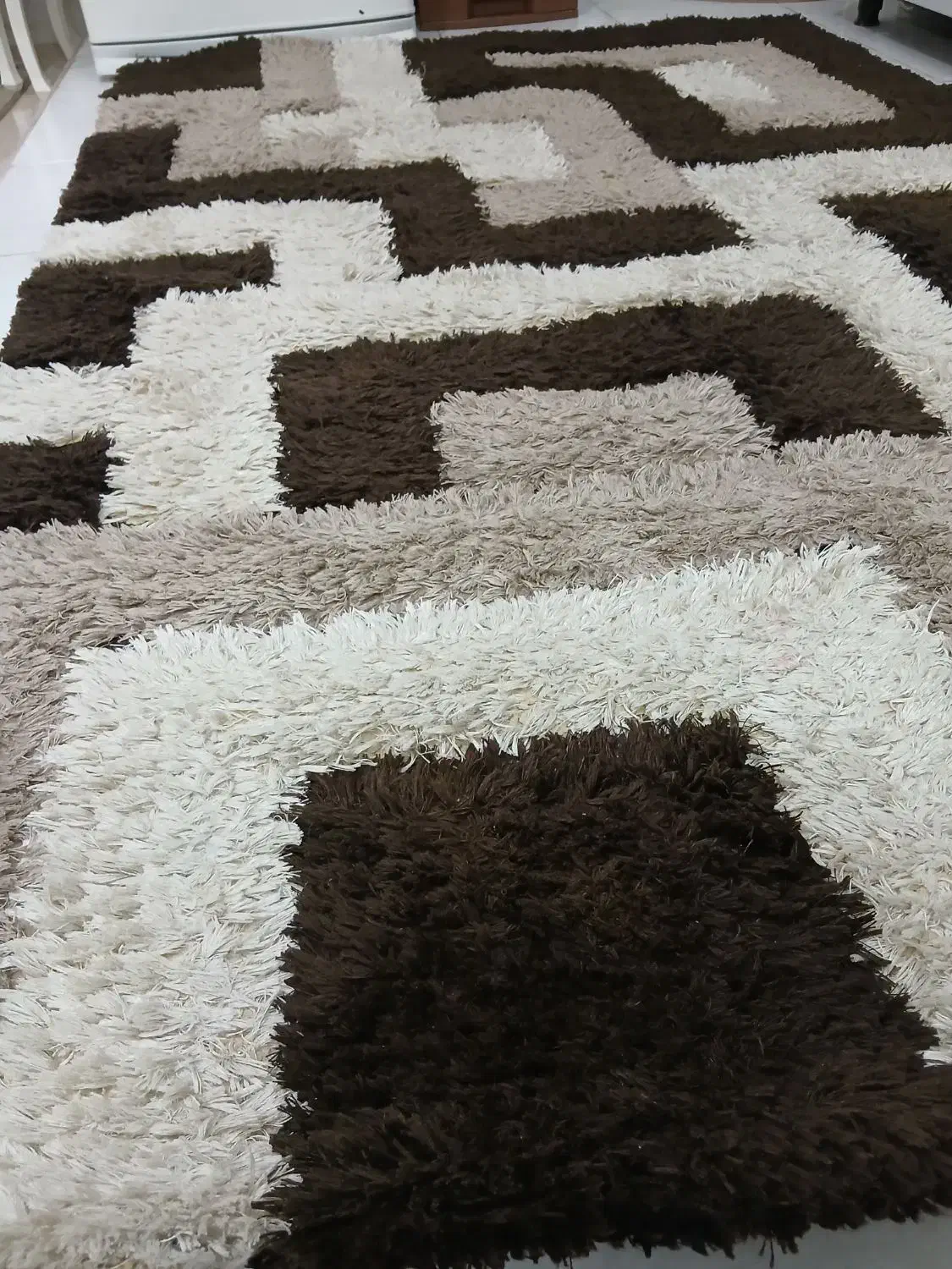 فرش ۴ متری پرز بلند سه بعدی کاملا نو|فرش|بابل, |دیوار