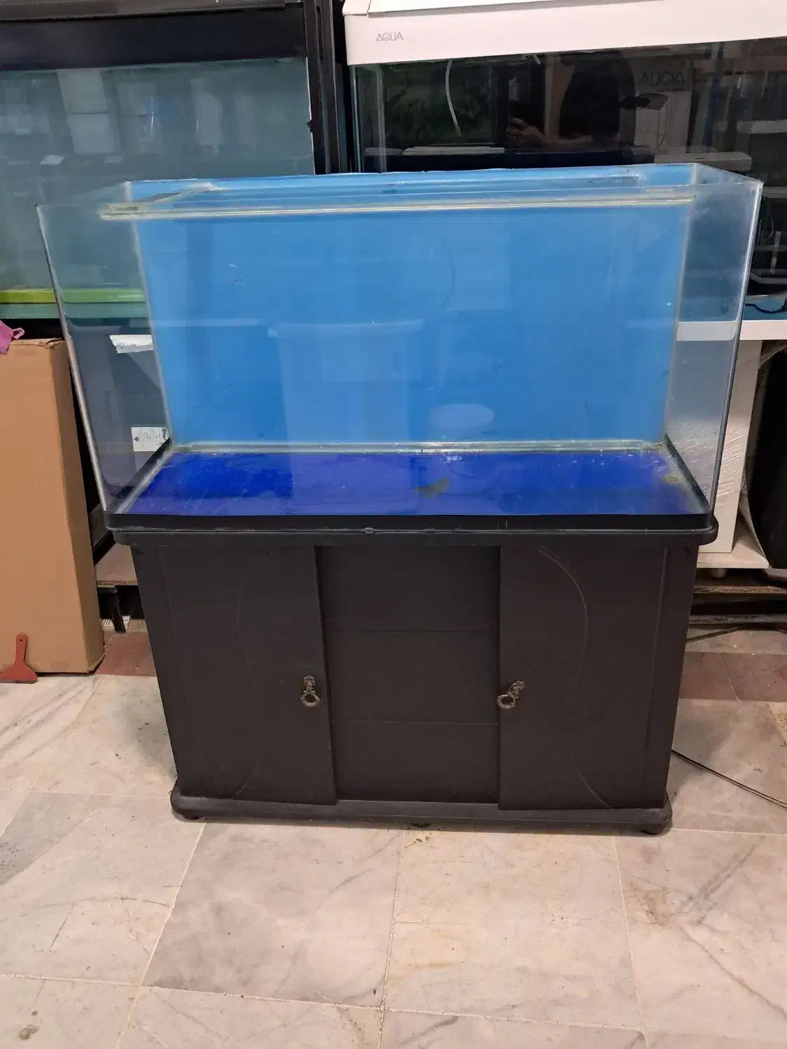 ست کامل آکواریوم با پمپ نو|ماهی|کرمان, |دیوار