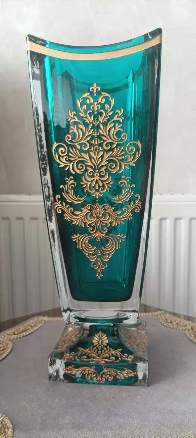 گلدان تک طلا کوب وکاسه ،وارداتی دوپوست|صنایع دستی و سایر لوازم تزئینی|اقبالیه, |دیوار