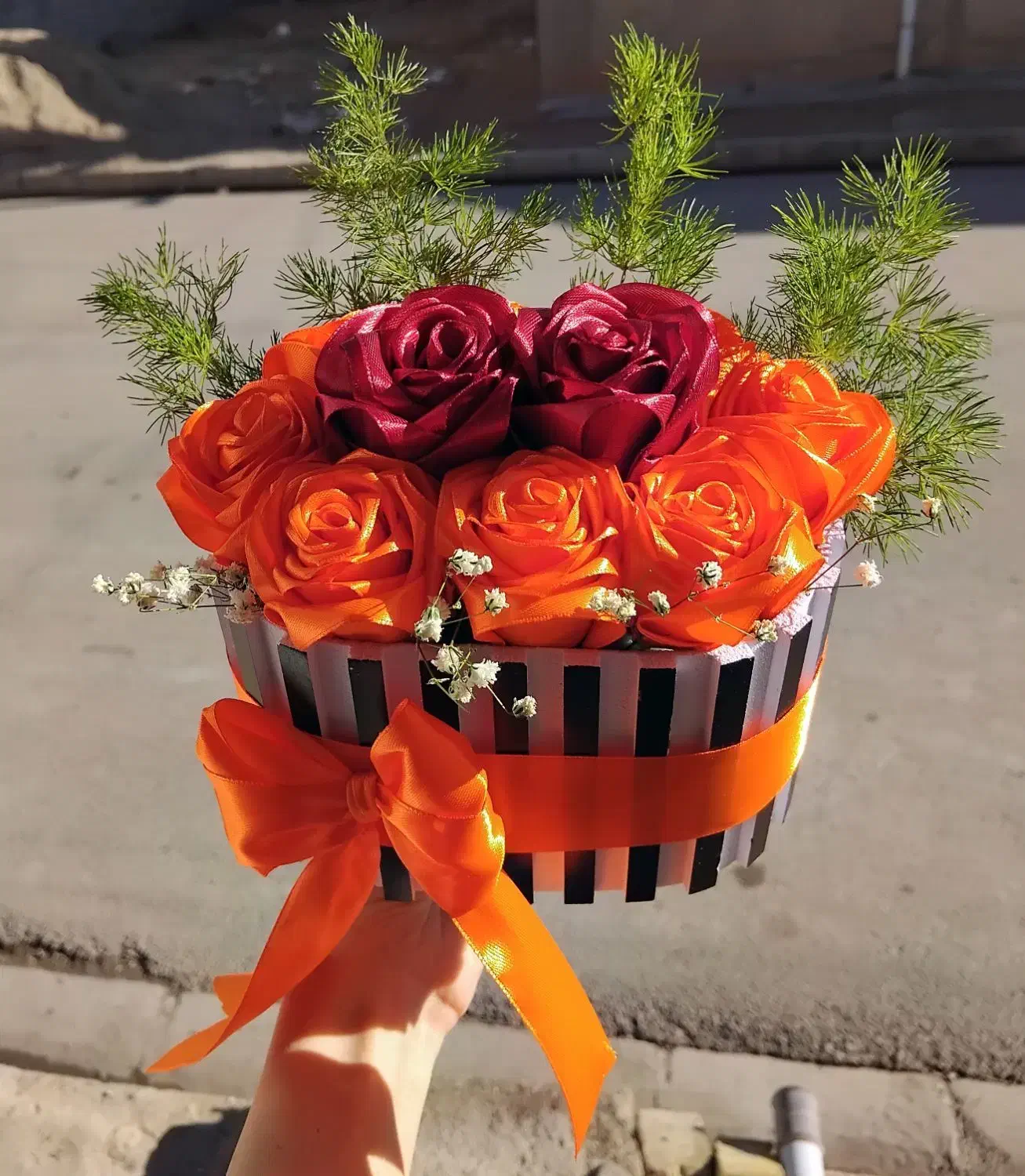 گل رمانی|گل مصنوعی|تاکستان, |دیوار