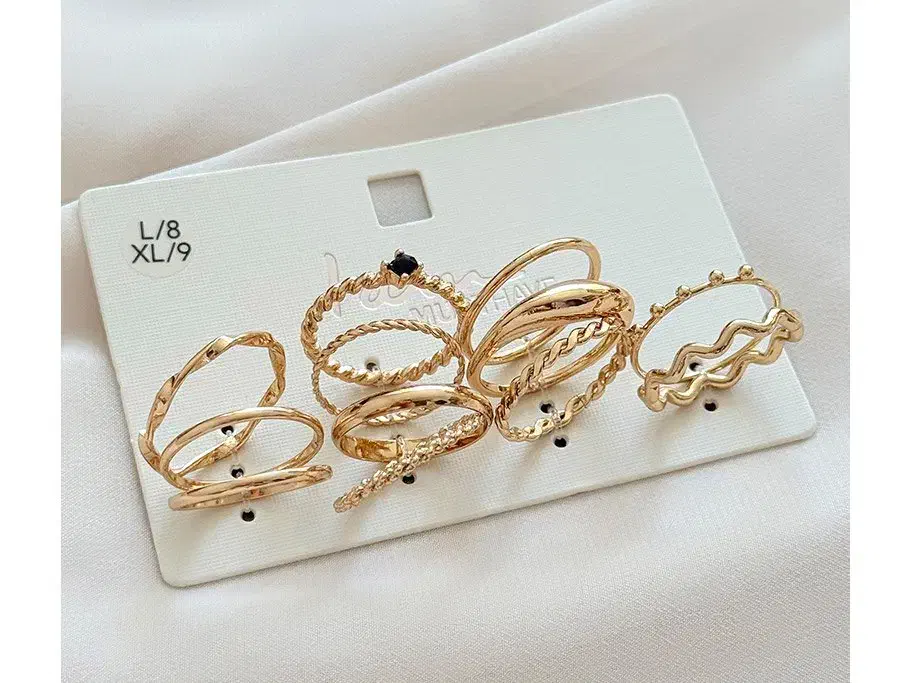 انگشتر پکی طرح دار مدل طلایی مینیمال و کیوت|بدلیجات|تهران, بازار|دیوار