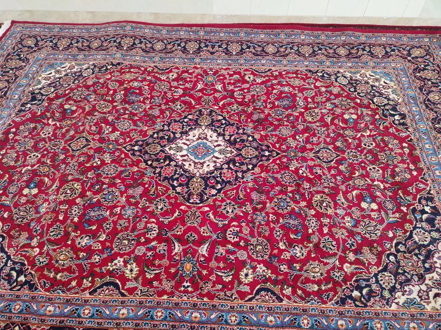 یک جفت فرش دستبافت تبریز 12 متری|فرش|عجب شیر, |دیوار