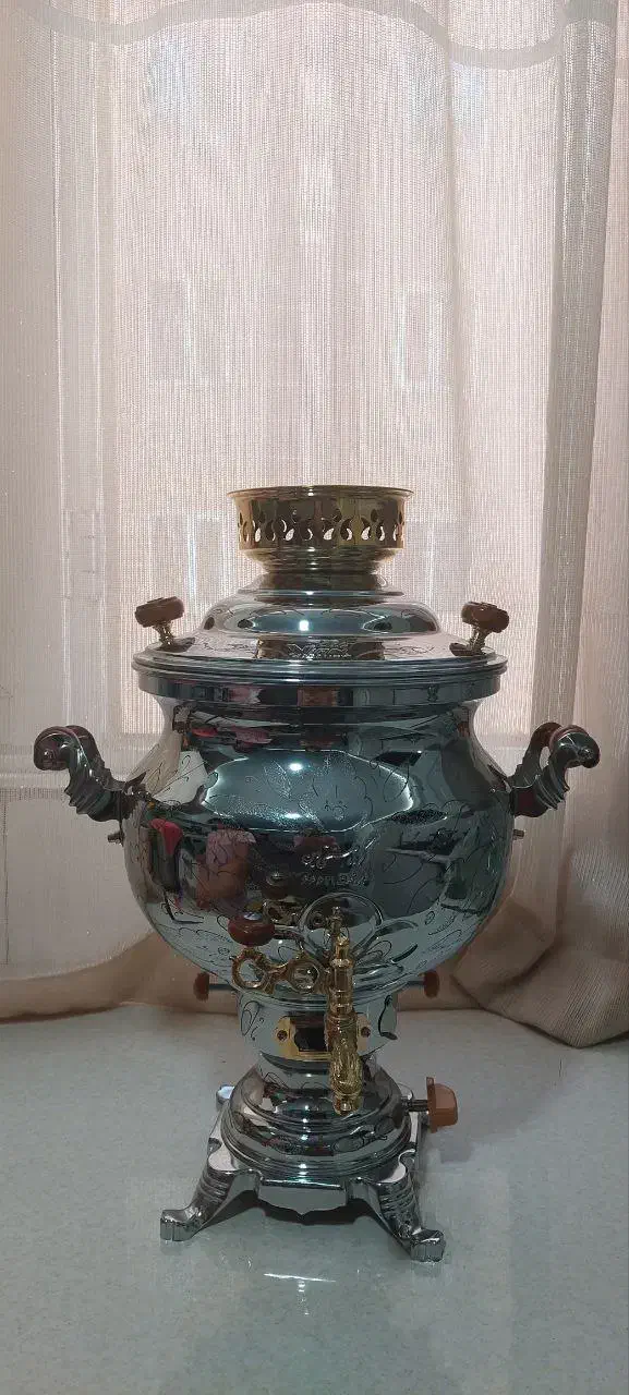 سماور گازی قلم زنی وین|سماور، چای‌ساز، قهوه‌ساز|قرچک, میرزائی جنوبی|دیوار