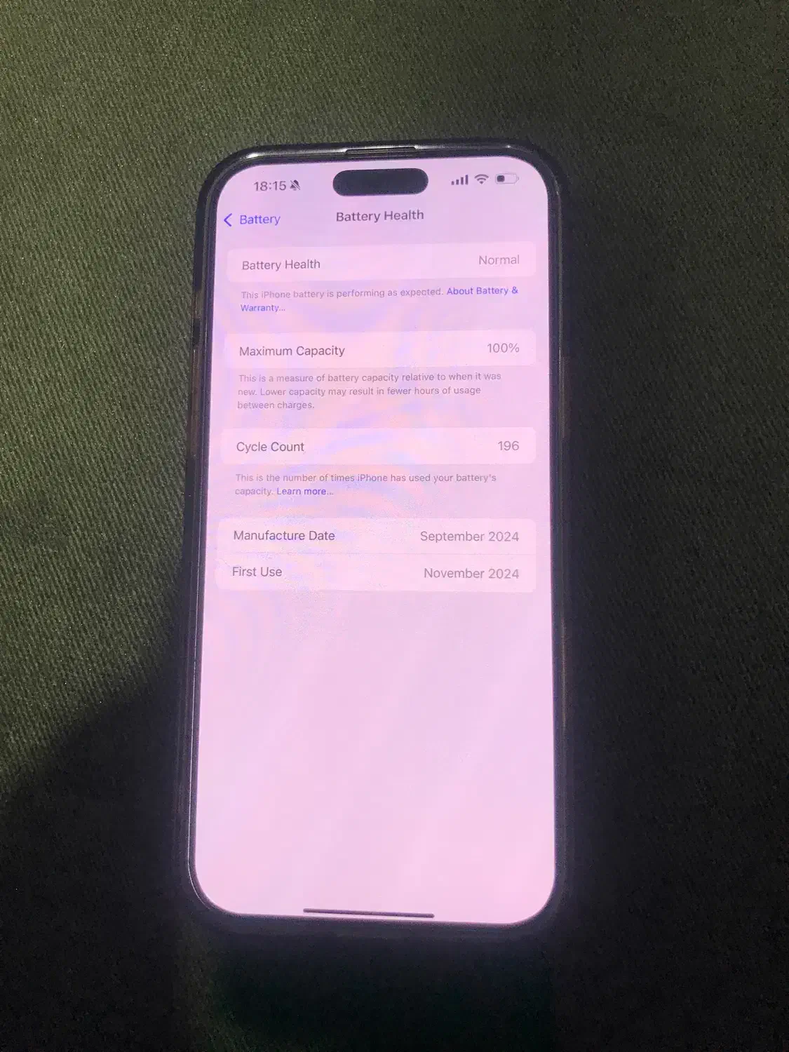 ایفون ۱۶ پرومکس باتری ۱۰۰|موبایل|زنجان, |دیوار