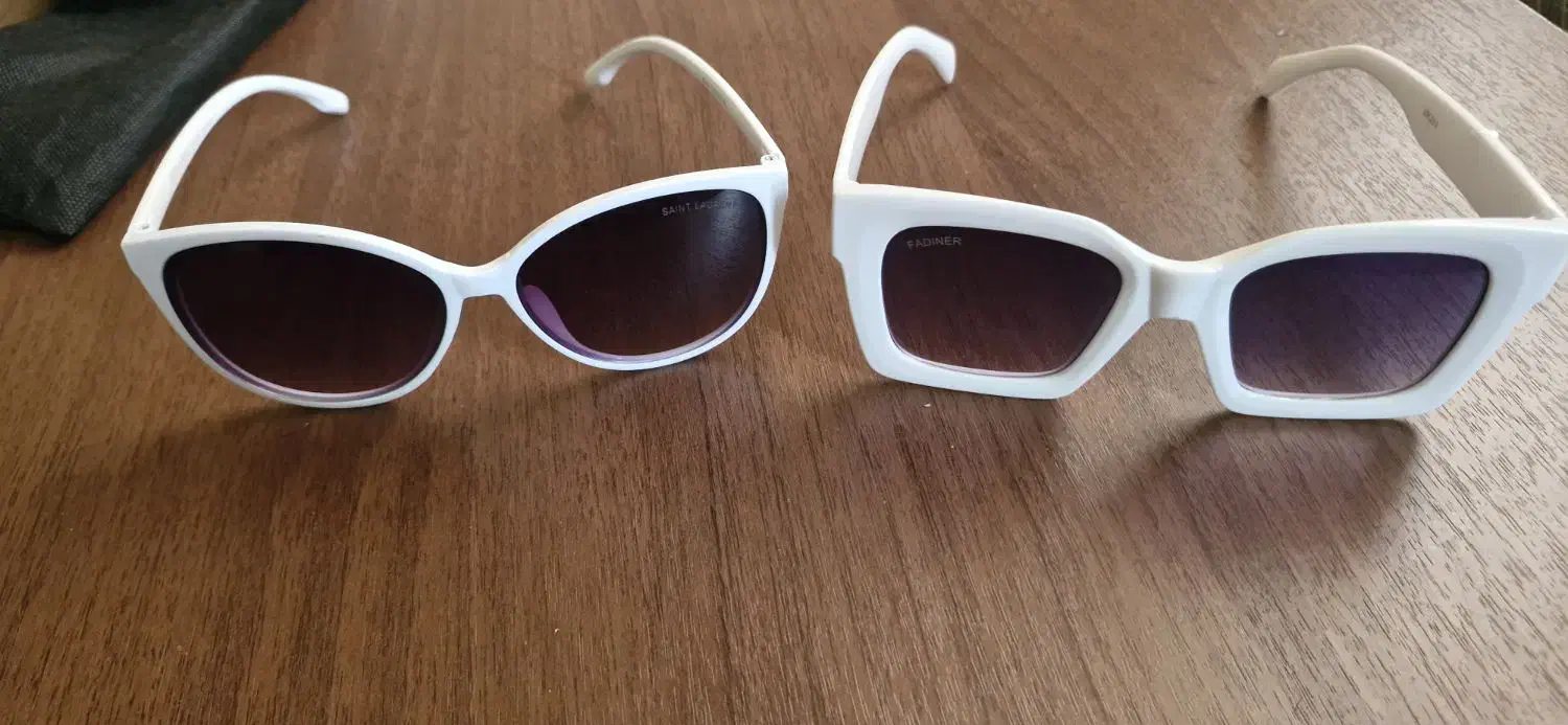 دو عدد عینک دودی فریم سفید نو|زیورآلات و اکسسوری|تهران, شیوا|دیوار