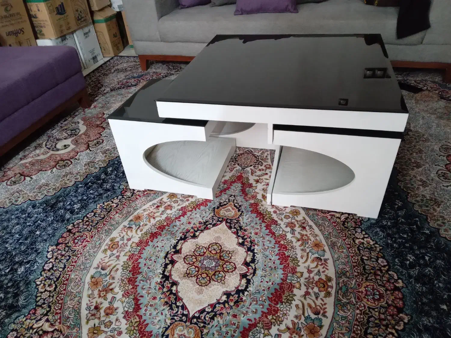 بوفه میز جلو مبلی|بوفه، ویترین، کنسول|حمیدیا, |دیوار