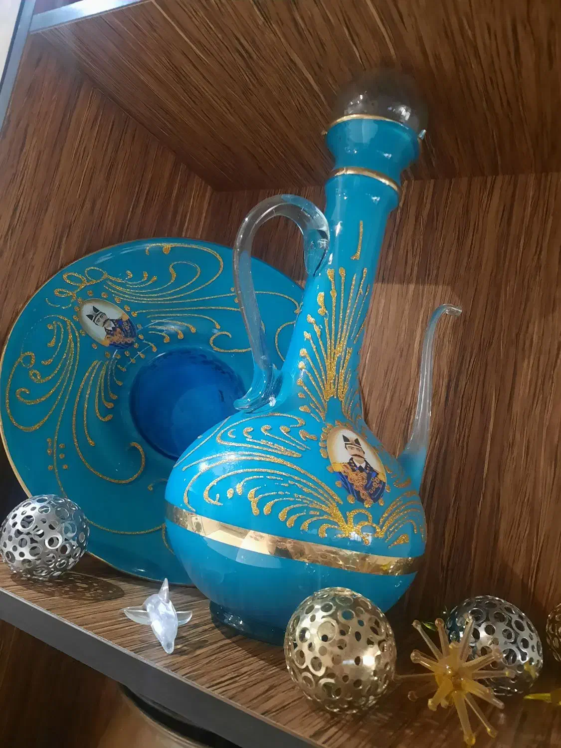 ظروف دکوری قدیمی|صنایع دستی و سایر لوازم تزئینی|کاشان, کارگر|دیوار