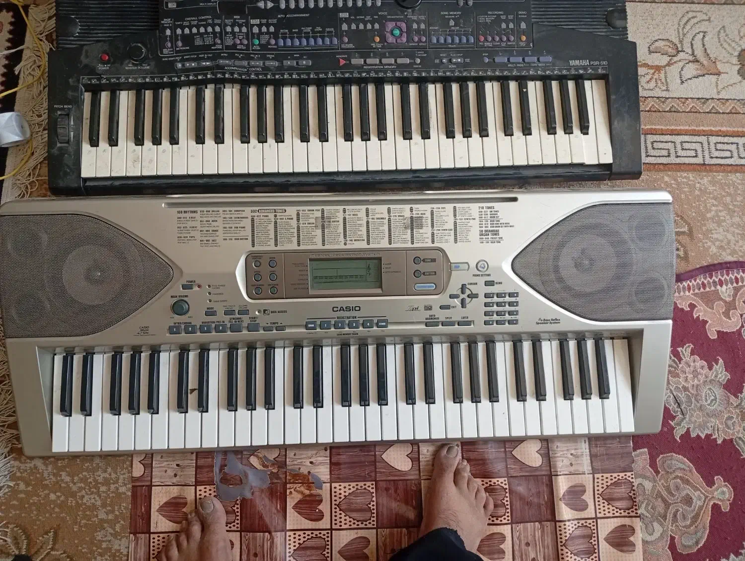Yamaha510 Cacio900 دوتا ارگ قدیمی|پیانو، کیبورد، آکاردئون|شیراز, ماه فیروزان|دیوار