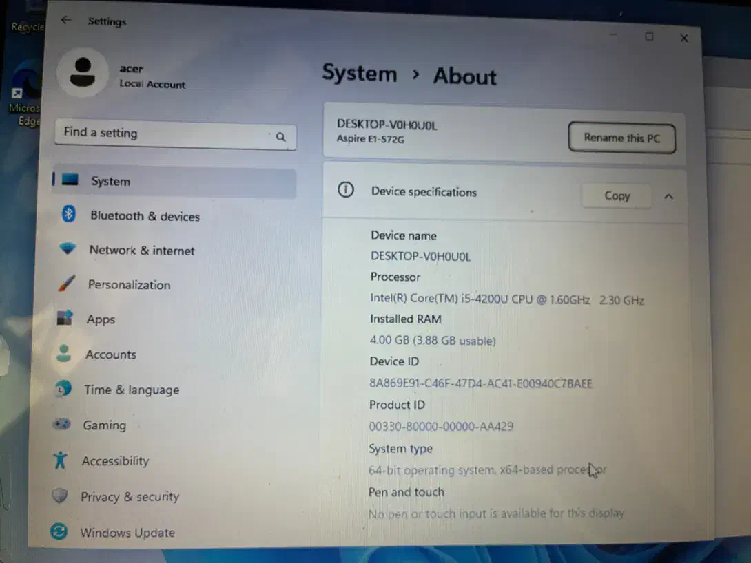 Acer i5|رایانه همراه|تهران, طیب|دیوار