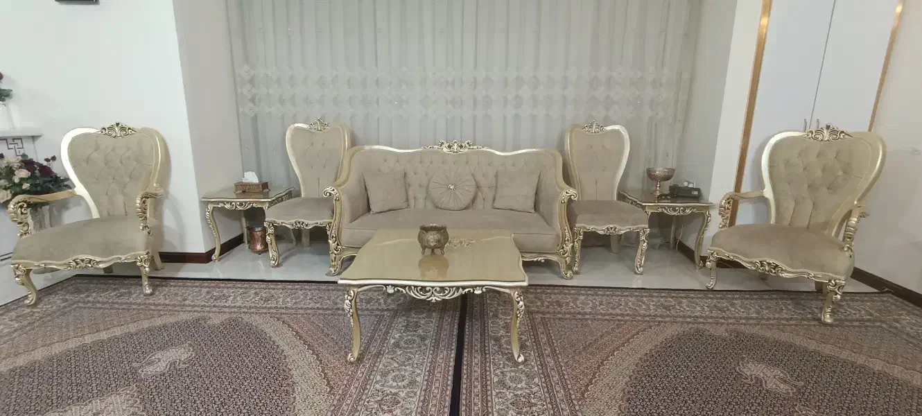 مبل سلطنتی|مبلمان خانگی و میز عسلی|مشهد, جانباز|دیوار