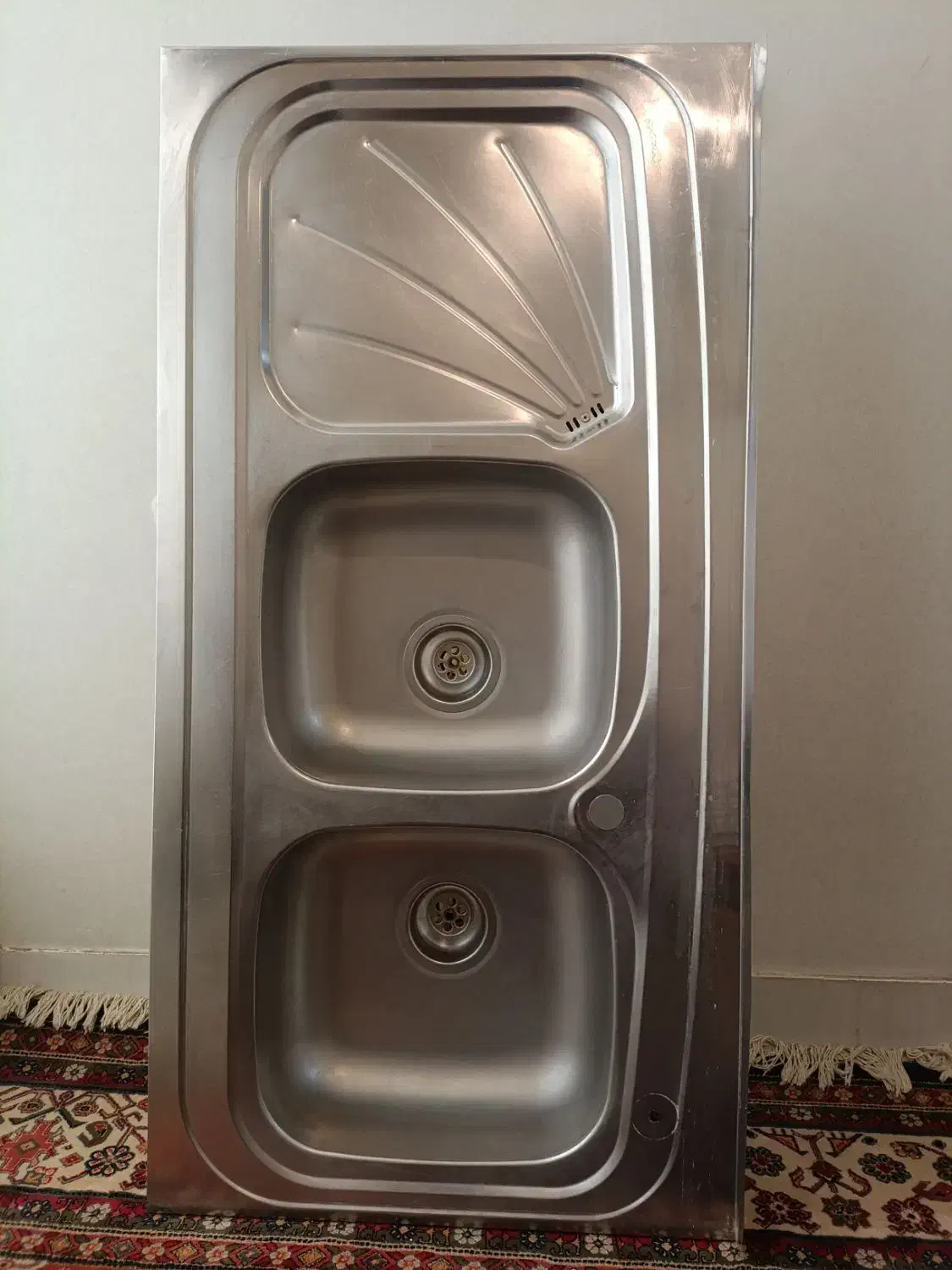 سینک ظرفشویی دو لگنن مارک استیل البرز|مصالح و تجهیزات ساختمان|فیروزآباد (فارس), |دیوار