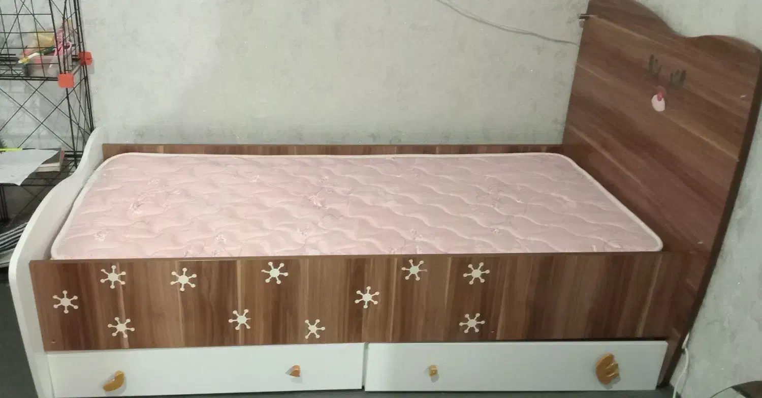 تخت تک نفره کودک ونوجوان|تخت و سرویس خواب|ابهر, |دیوار