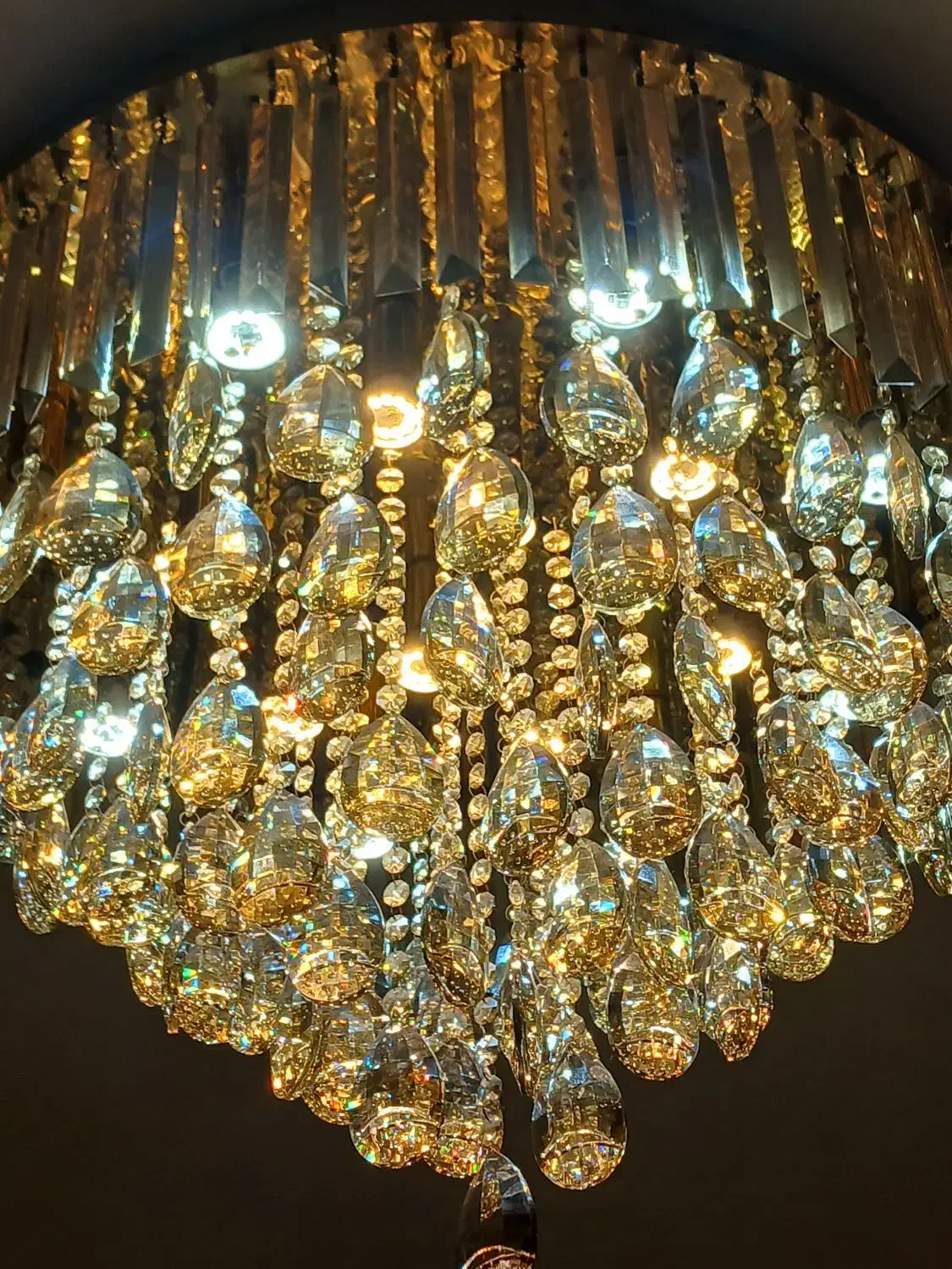 لوستر شامپاینی ۸۰سانت|لوستر و چراغ آویز|رشت, لاکانی|دیوار