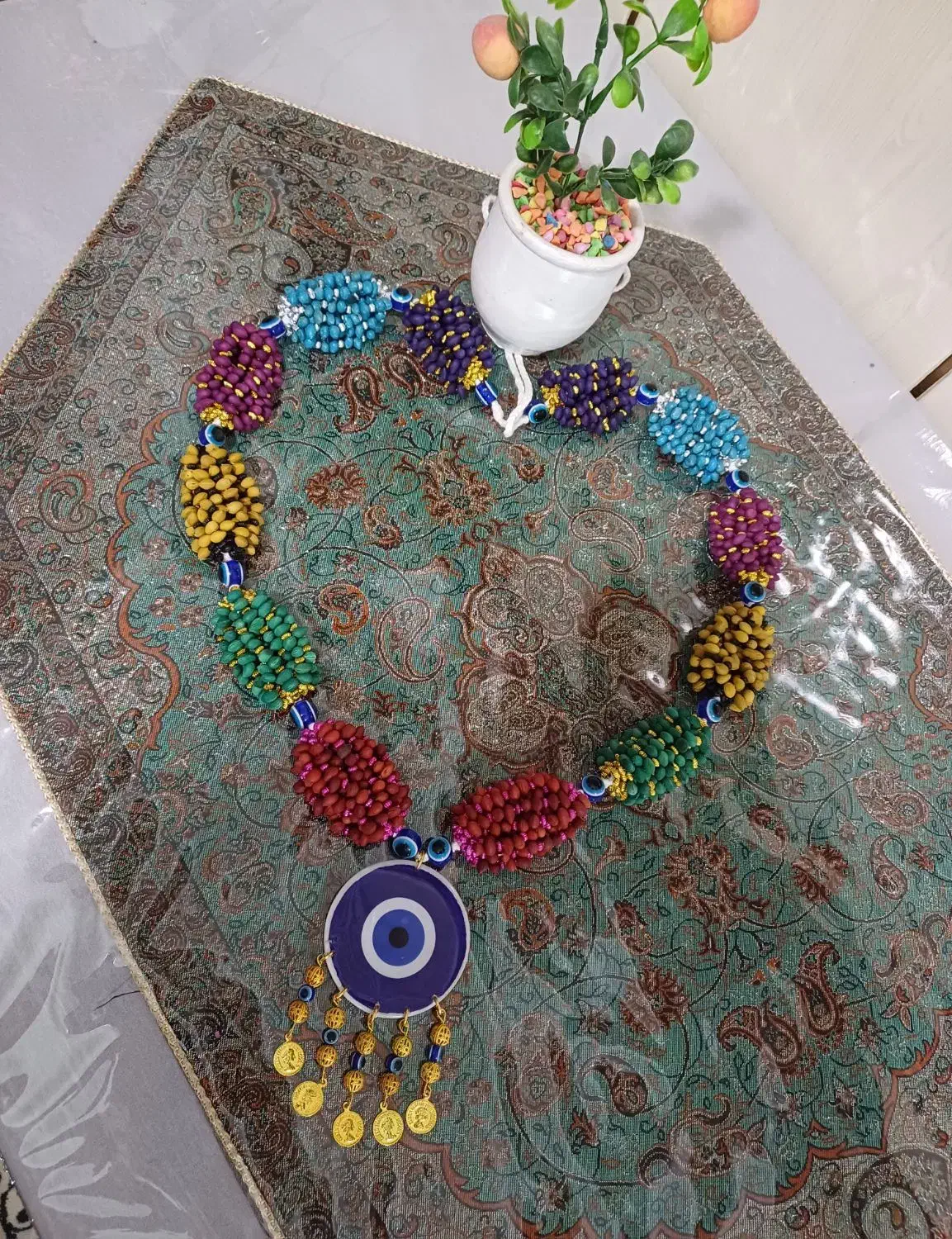 گردنبند ملهو|بدلیجات|اقلید, |دیوار